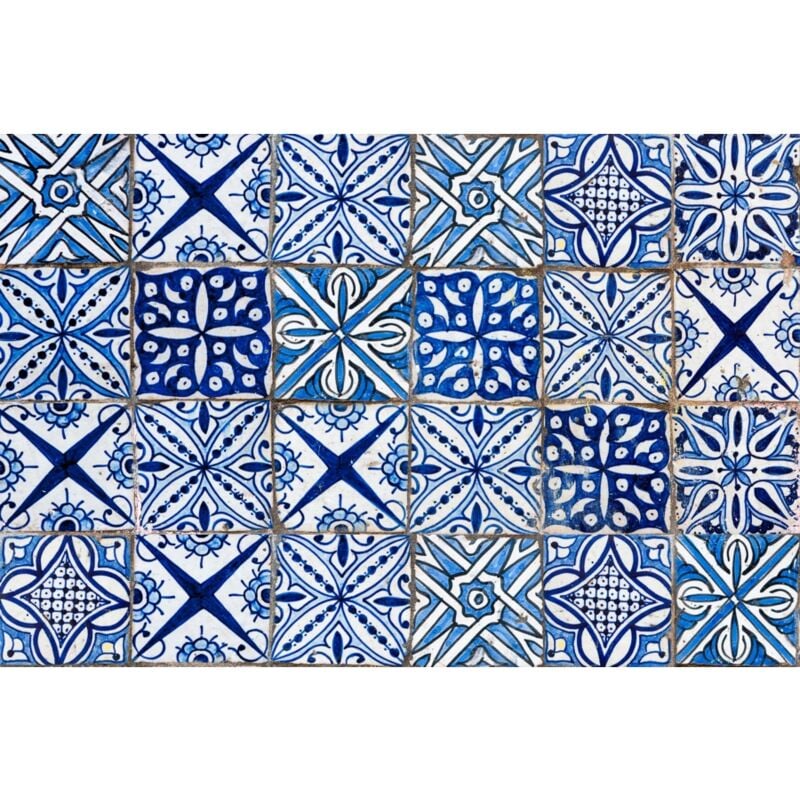 foto del prodotto paraschizzi in alluminio azulejos blu, 48x72 cm