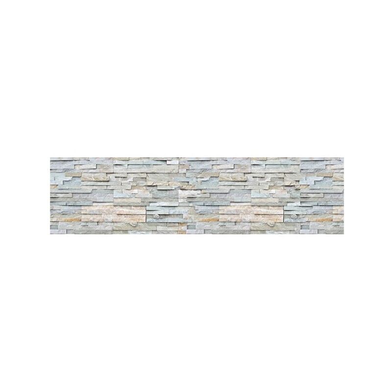 foto del prodotto paraschizzi xl grey stones in pvc, 180x45 cm