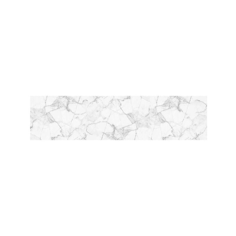 foto del prodotto paraschizzi xl white marble in pvc, 180x45 cm