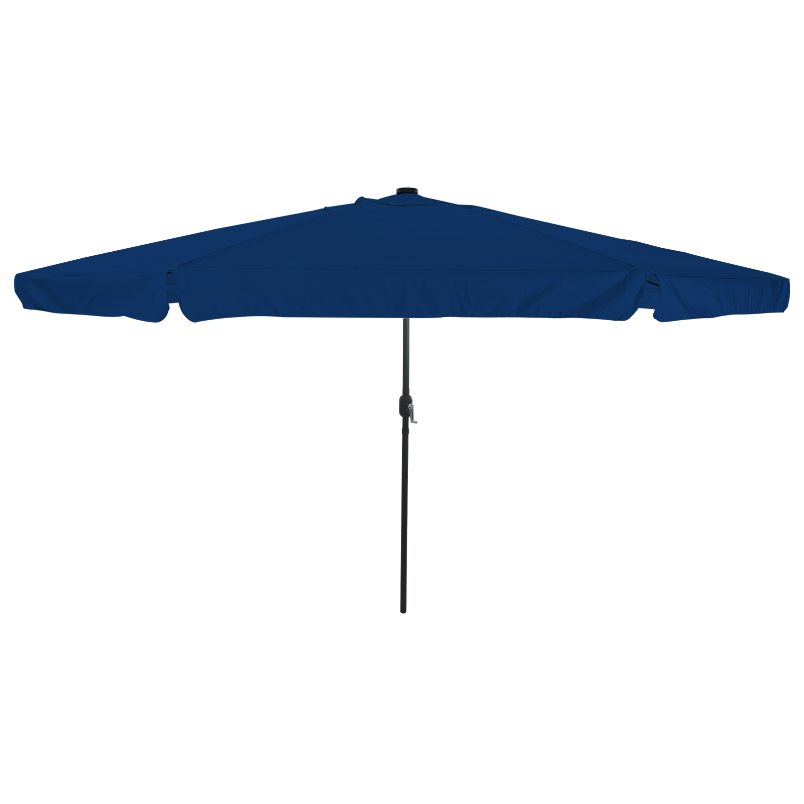 foto del prodotto parasol da giardino con luci led 395x245 cm blu azzurro