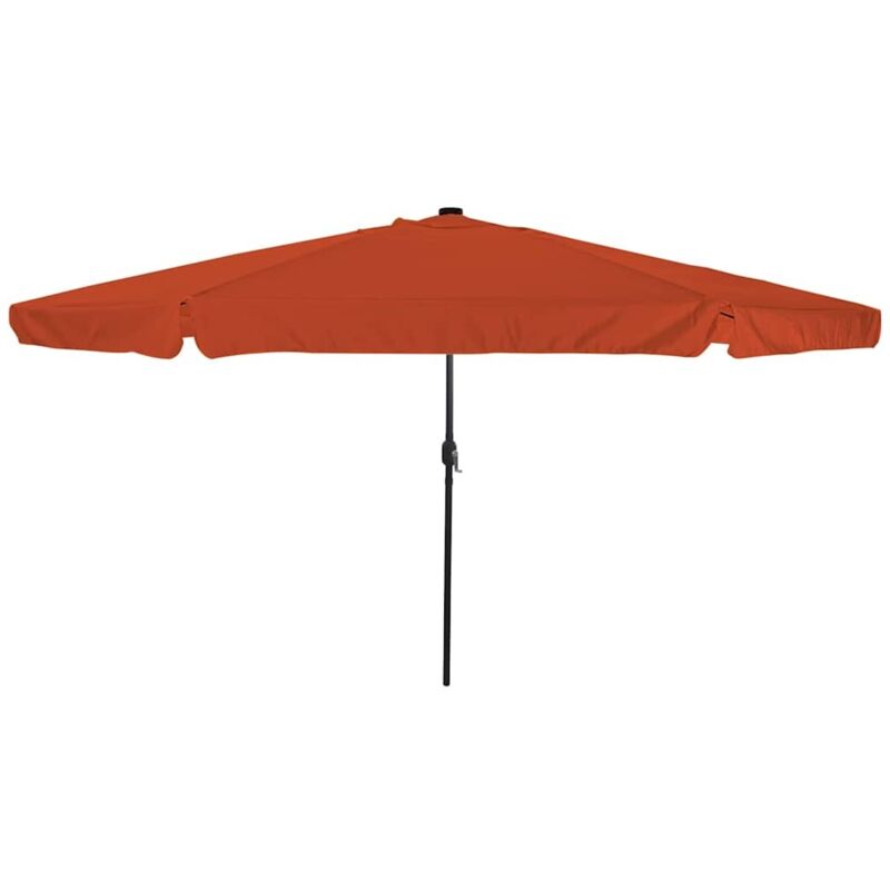 foto del prodotto parasol da giardino con luci led 395x245 cm terracotta vidaxl