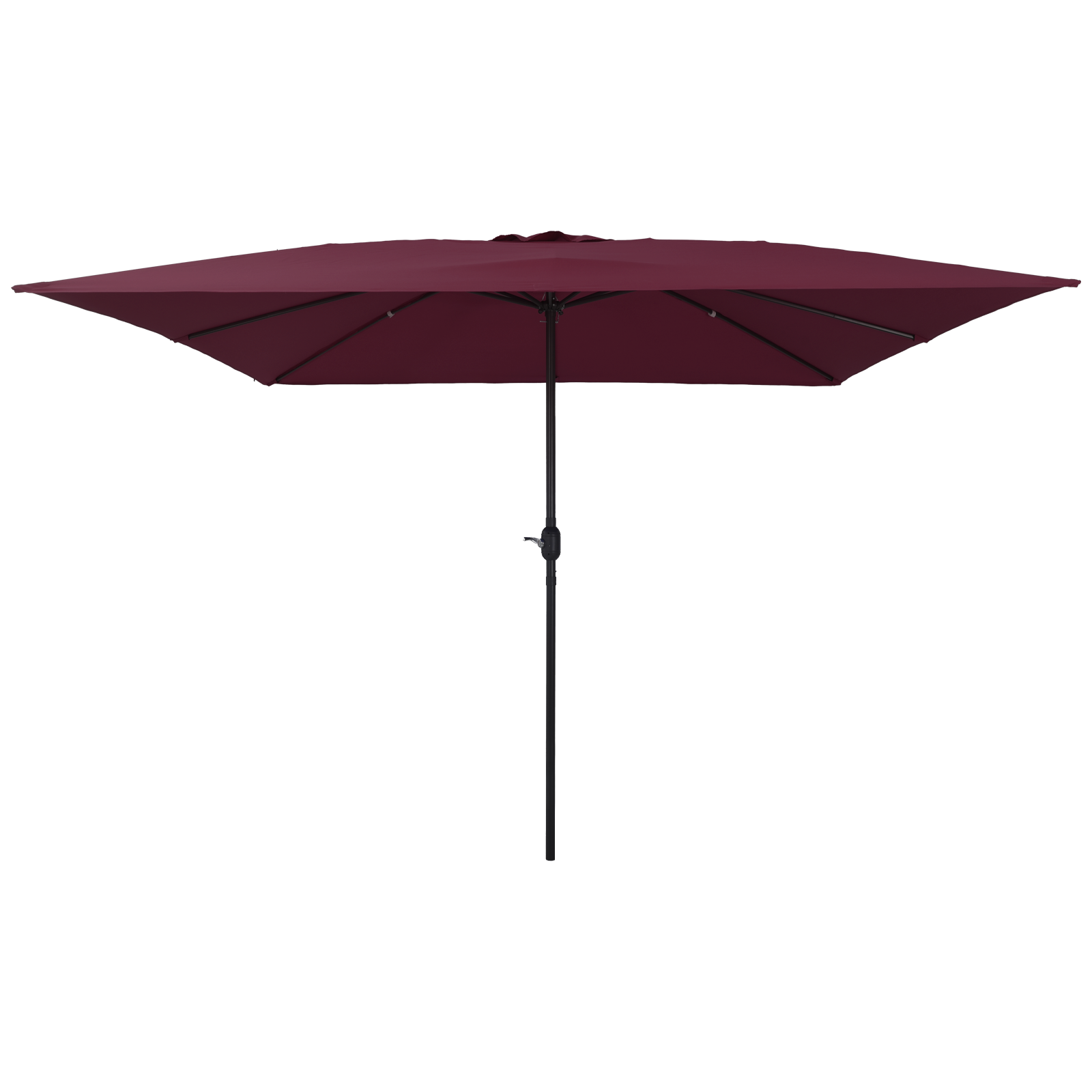 foto del prodotto parasol da giardino quadrato 295x245 cm rosso bordeaux