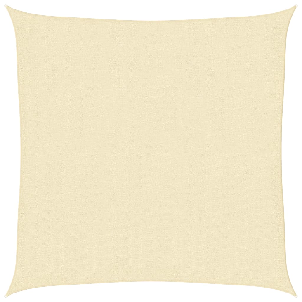 foto del prodotto parasole a vela hdpe quadrato 3,6x3,6x3,6 m crema cod mxl 22827