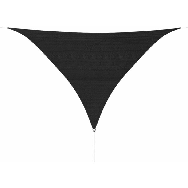 foto del prodotto parasole a vela hdpe triangolare 3,6x3,6x3,6 m antracite vidaxl