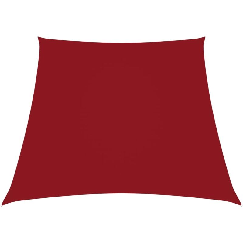 foto del prodotto parasole a vela in tela oxford a trapezio 2 4x3 m rosso vidaxl