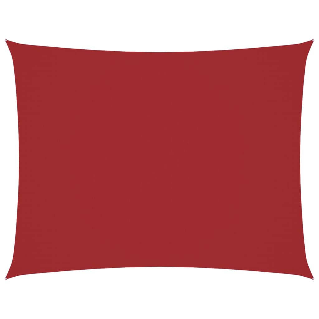 foto del prodotto parasole a vela oxford rettangolare 3,5x5 m rosso cod mxl 15609