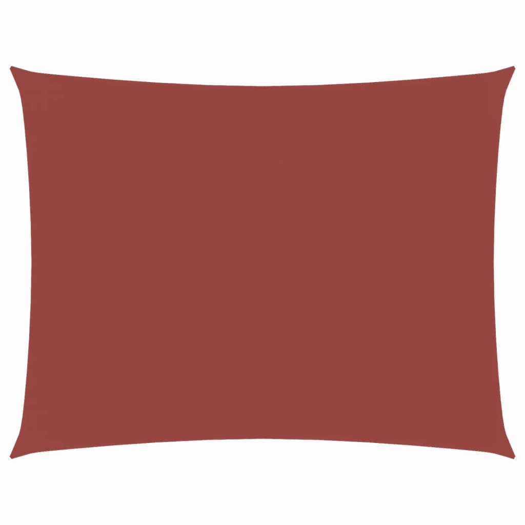 foto del prodotto parasole a vela oxford rettangolare 4x6 m terracotta