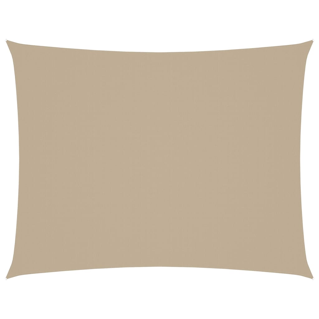 foto del prodotto parasole a vela oxford rettangolare 5x6 m beige