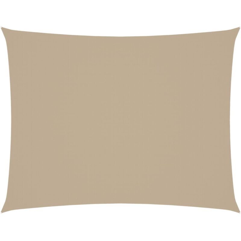 foto del prodotto parasole a vela oxford rettangolare 6x7 m beige - vidaxl