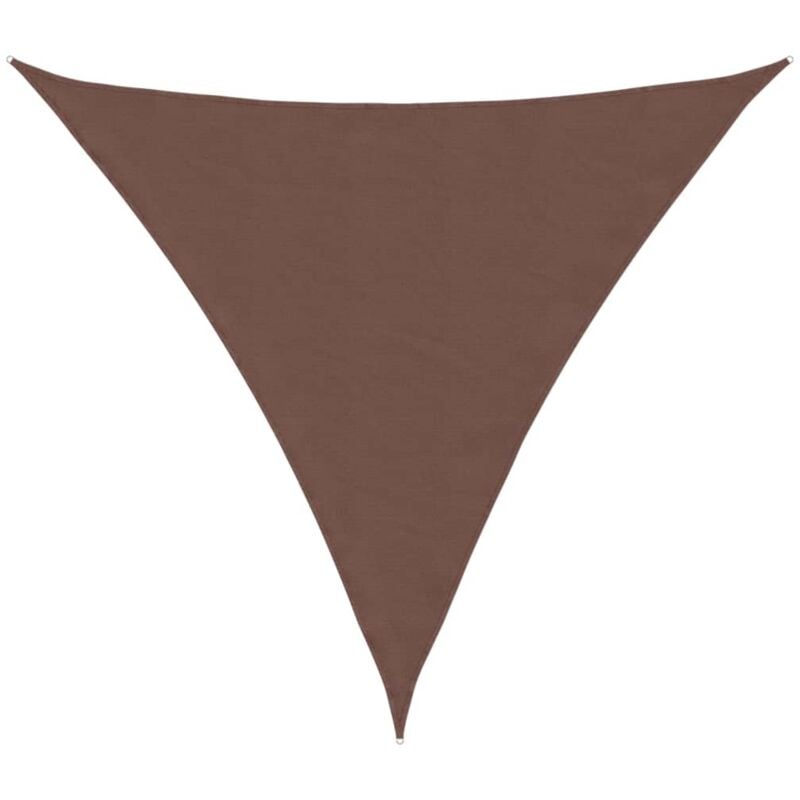 foto del prodotto parasole a vela oxford triangolare 4,5x4,5x4,5 m marrone