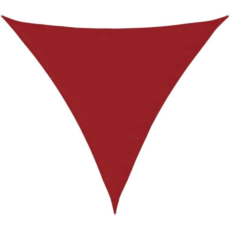 foto del prodotto parasole a vela oxford triangolare 4x4x4 m rosso vidaxl