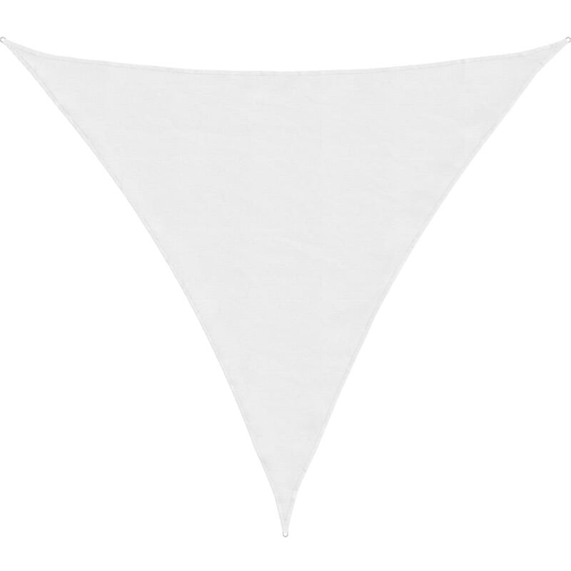 foto del prodotto parasole a vela oxford triangolare 5x5x5 m bianco