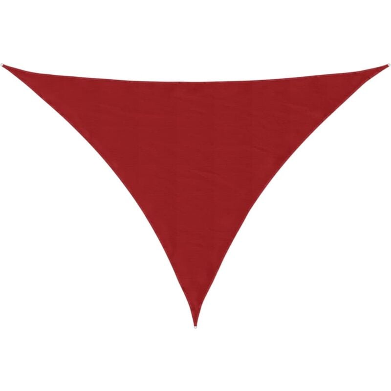 foto del prodotto parasole a vela oxford triangolare 5x5x6 m rosso vidaxl