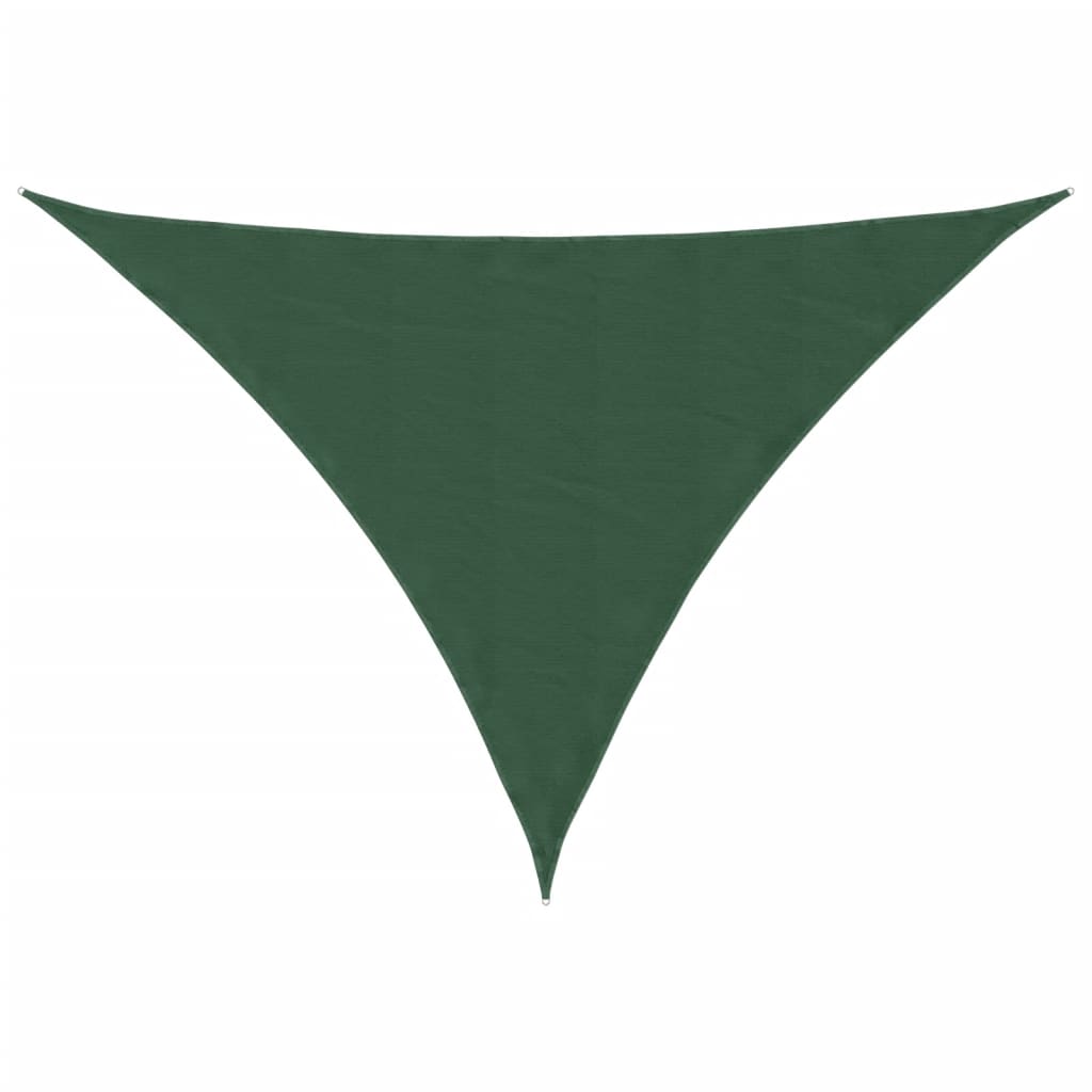 foto del prodotto parasole a vela oxford triangolare 5x7x7 m verde scuro cod mxl 21714
