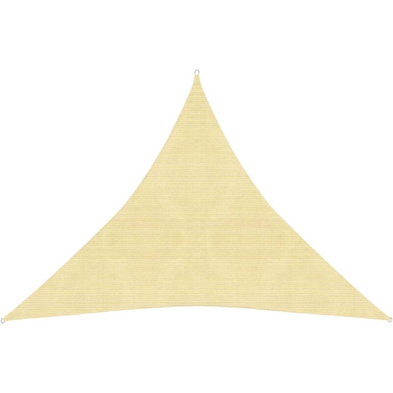 foto del prodotto parasole a vela, vela da sole ombreggiante per esterna 160 g m beige 4x4x4 m in hdpe bvh11163