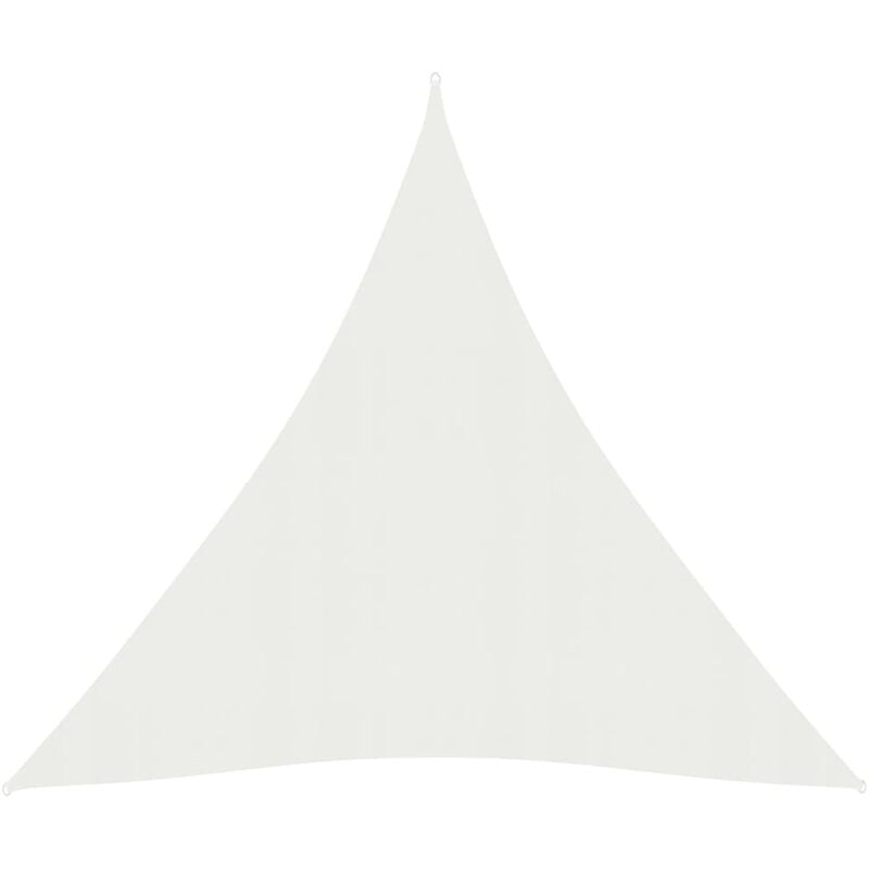 foto del prodotto parasole a vela, vela da sole ombreggiante per esterna 160 g m bianca 4x5x5 m in hdpe bvh87926
