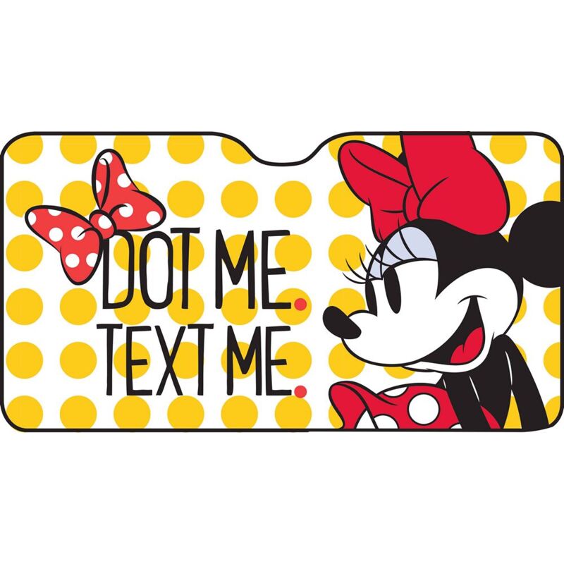 foto del prodotto parasole anteriore parabrezza auto suv 150x80 cm minnie cartoni bambine