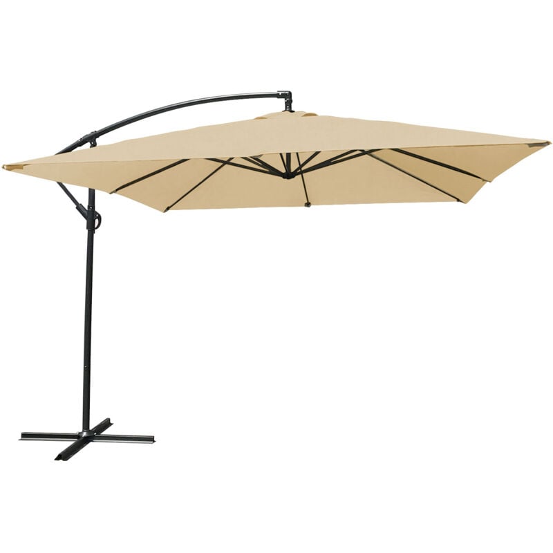 foto del prodotto parasole offset molokai quadrato 2,7x2,7m beige