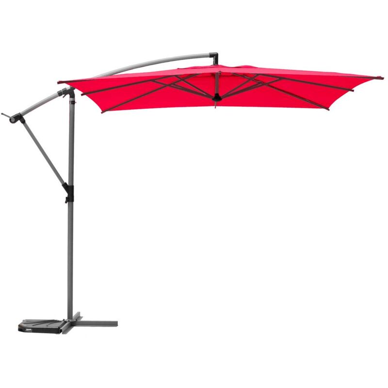 foto del prodotto parasole quadrato manoa melograno d2,5x2,5m in acciaio offset hesp ride