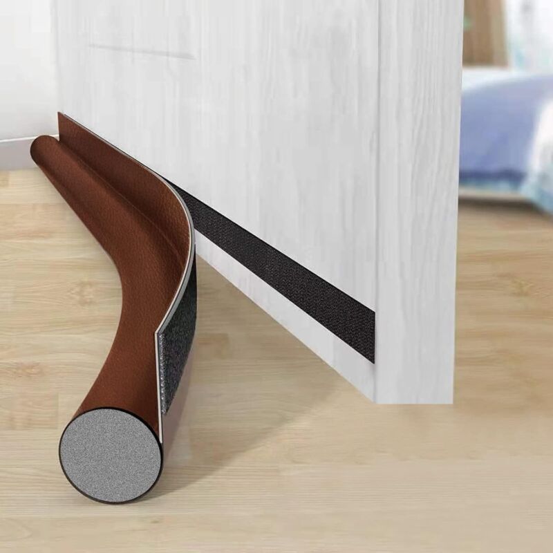 foto del prodotto paraspifferi isolato per porta, paraspifferi isolato monolaterale per porta, insonorizzato, protegge da correnti d aria e insetti, la guarnizione
