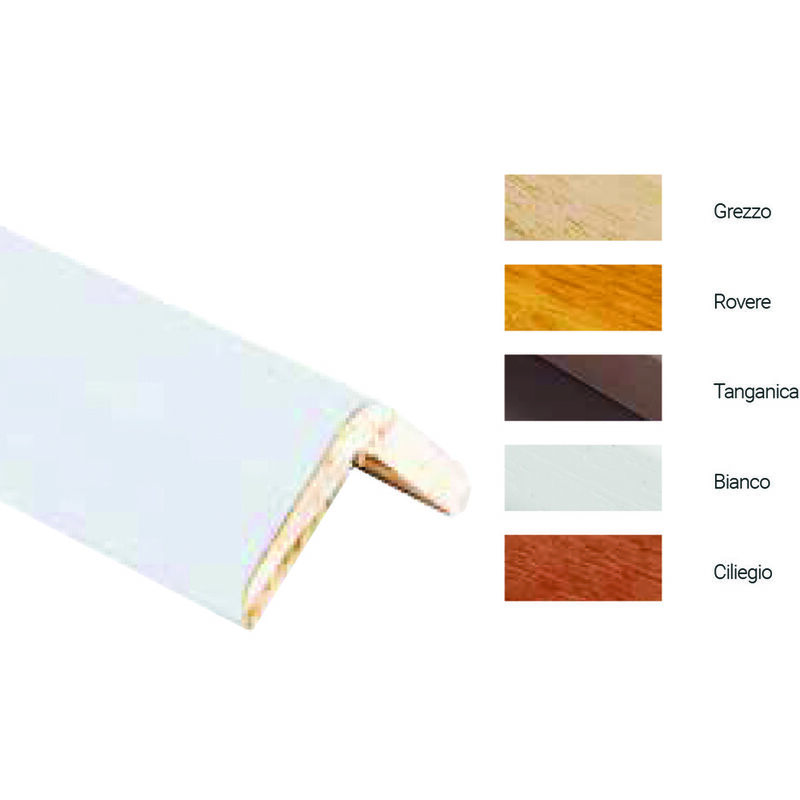 foto del prodotto paraspigolo liscio in legno di ayous mm.28x28x3000, grezzo