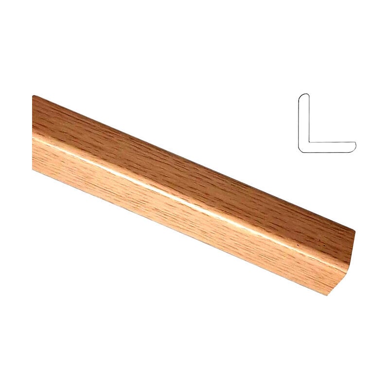 foto del prodotto paraspigolo polistirolo liscio 30x30 h.290 rovere sbia.. prezzo per 1 pezzo.