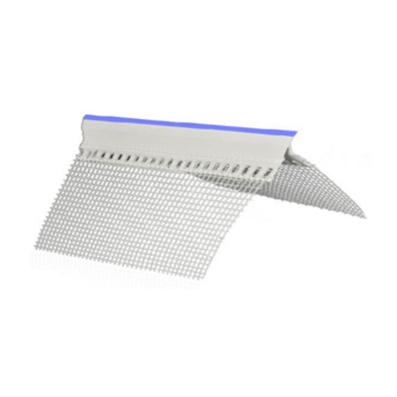 foto del prodotto paraspigolo pvc con rete gocciolatoio cm.250. prezzo per 1 pezzo.