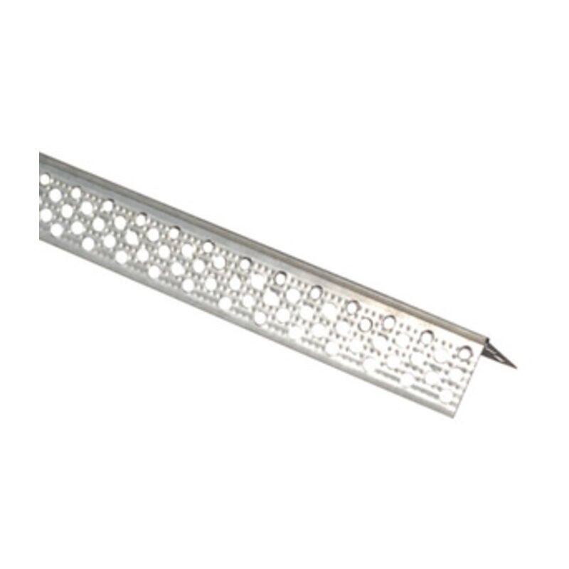 foto del prodotto paraspigolo s intonaco zincato x cartong. h.300. prezzo per 1 pezzo.