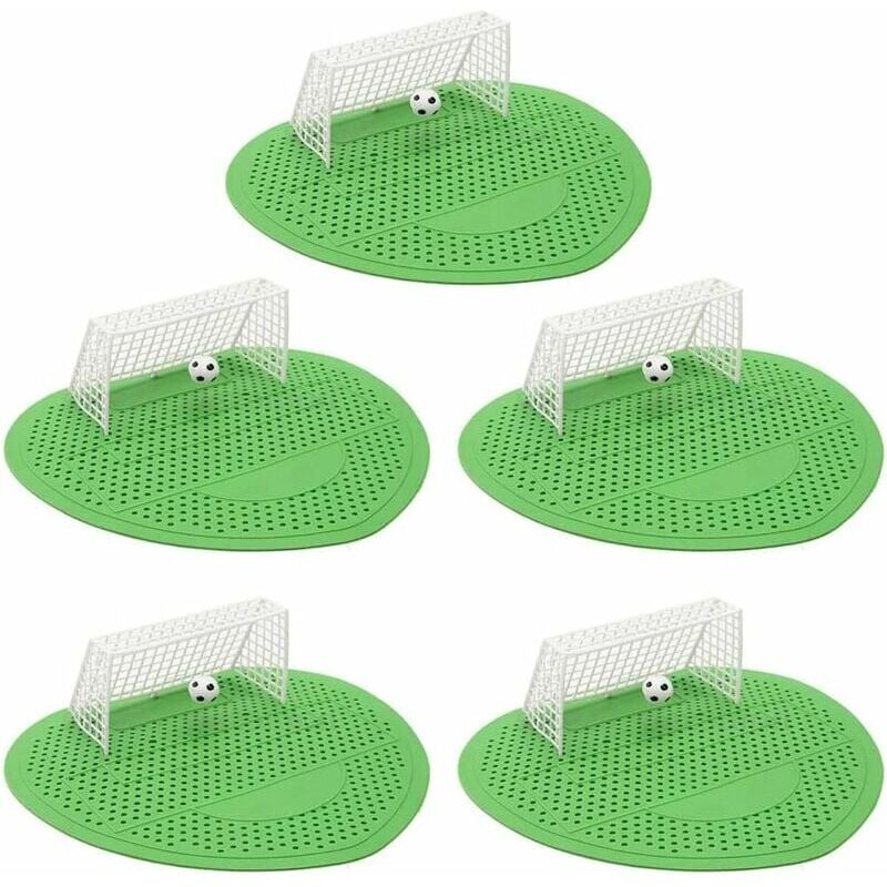 foto del prodotto paraspruzzi per orinatoi, deodorante, detergente per wc da uomo, paraspruzzi, filtro per porta da calcio, verde, 5 pezzi 