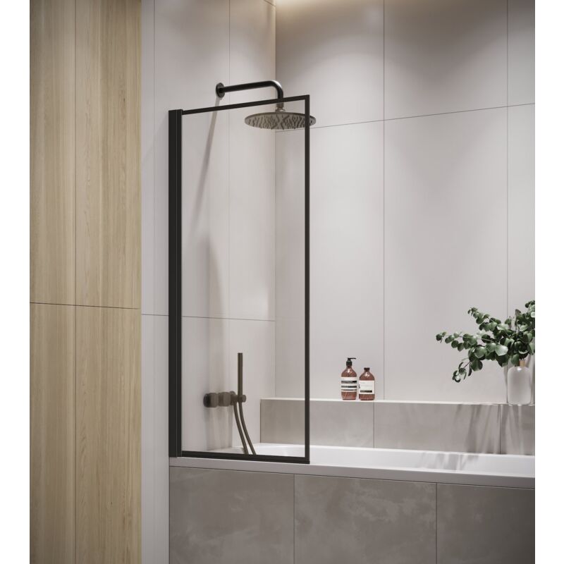 foto del prodotto parate vasca da bagno medal 60 x 140 cm nero 5mm con rivestimento