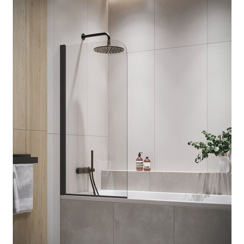 foto del prodotto parate vasca da bagno torino 60 x 140 cm nero con rivestimento nano