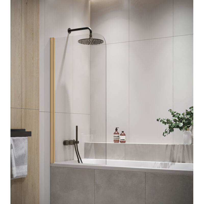 foto del prodotto parate vasca da bagno torino 60 x 140 cm oro con rivestimento nano