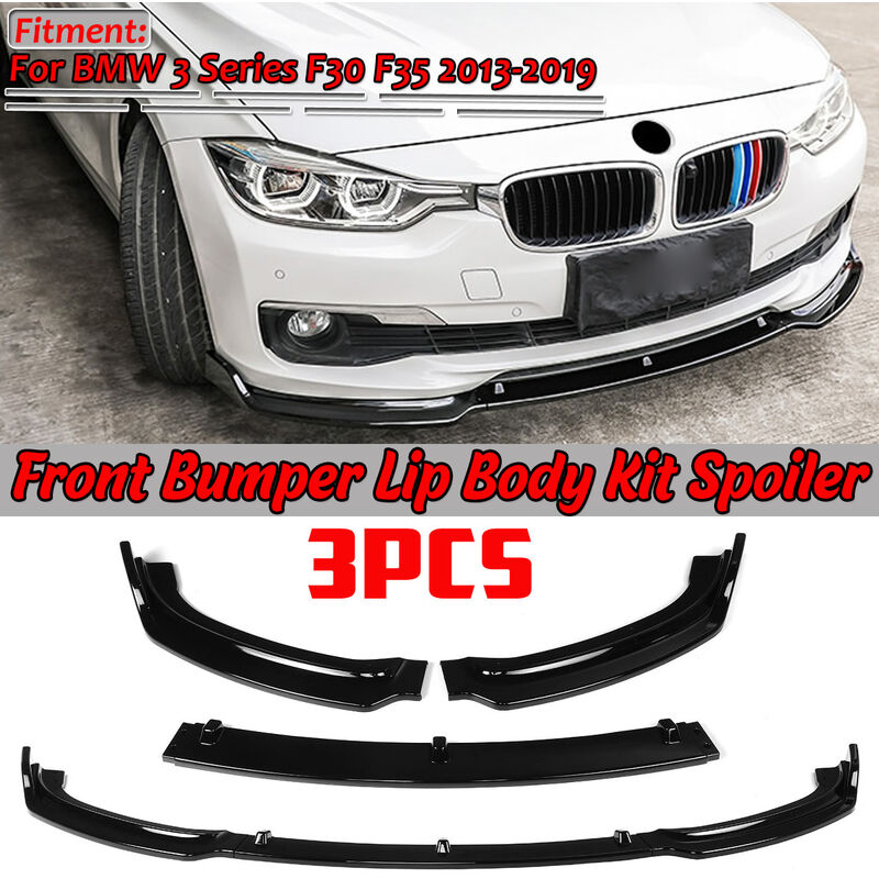 foto del prodotto paraurti anteriore lip body kit spoiler per bmw serie 3 f30 f35 2013 2019 modello base non adatto ai modelli m sports zebraa