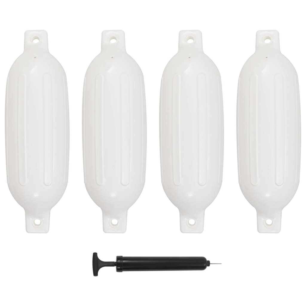 foto del prodotto paraurti per gommone 4 pz bianchi 58,5x16,5 cm in pvc cod mxl 54673