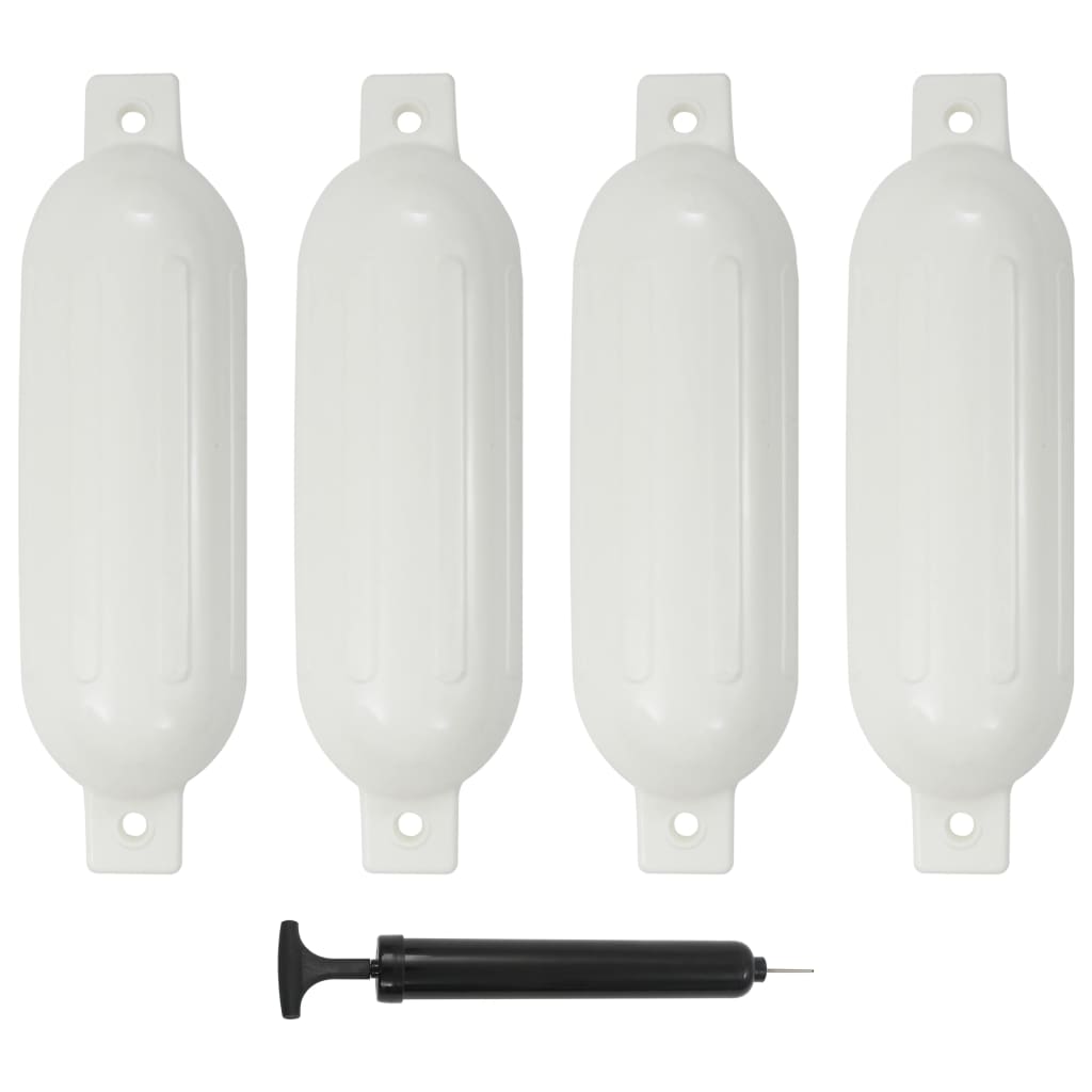 foto del prodotto paraurti per gommone 4 pz bianco 51x14 cm in pvc cod mxl 54636