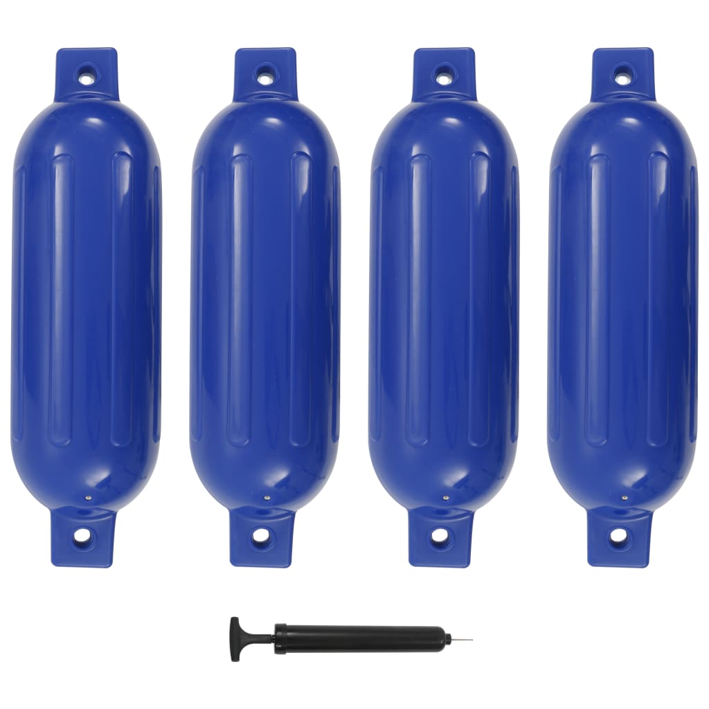 foto del prodotto paraurti per gommone 4 pz blu 51x14 cm in pvc cod mxl 69243