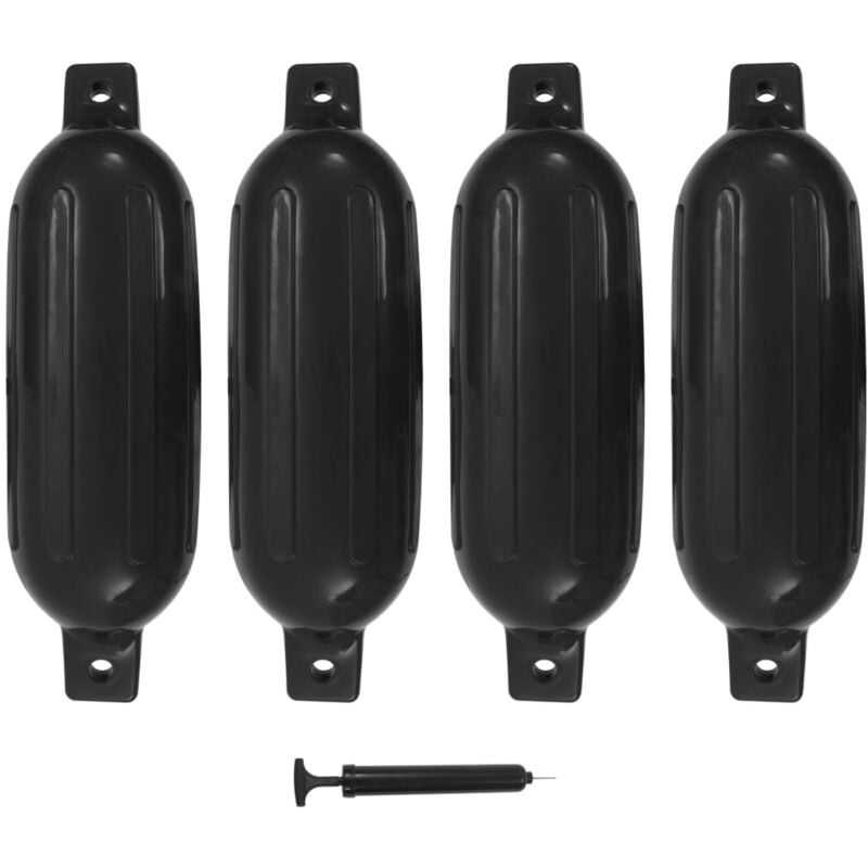 foto del prodotto paraurti per gommone 4 pz neri 58,5x16,5 cm in pvc vidaxl