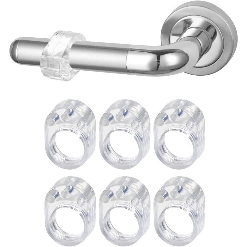 foto del prodotto paraurti per maniglie per porte, 6 pezzi paraurti per maniglie per porte in pvc protezione trasparente protezioni per pareti per tamponare pareti e