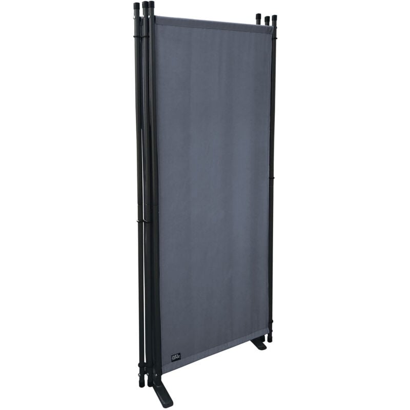 immagine 0 del prodotto paravent 4 pezzi 165 x 220 cm tessuto divisorio per ambienti giardino parete divisoria balcone schermo privacy pieghevole grigio fum 