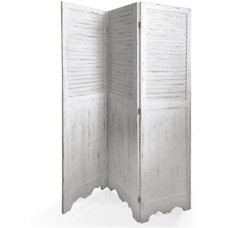 foto del prodotto paravento a 3 ante shabby , 132x3x168 cm