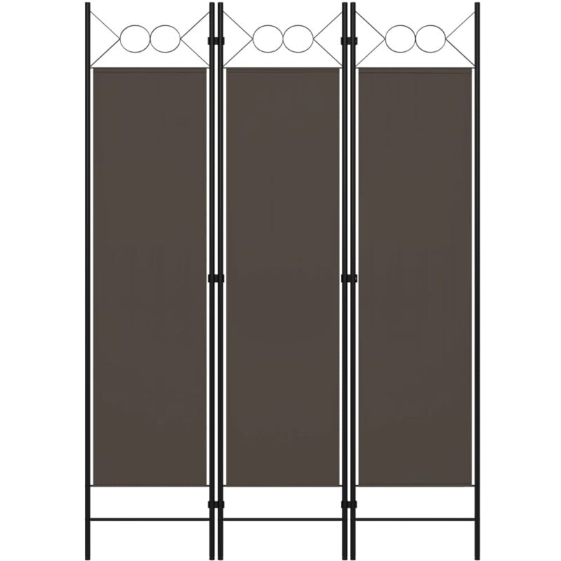 foto del prodotto paravento a 3 pannelli antracite 120x180 cm vidaxl