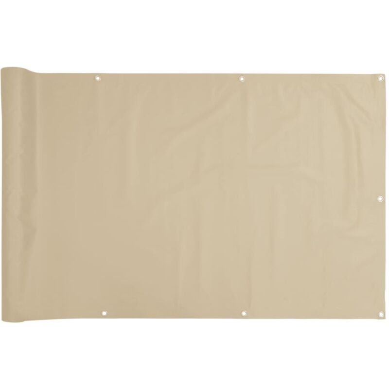 foto del prodotto paravento balcone beige 120x300 cm tessuto oxford vidaxl