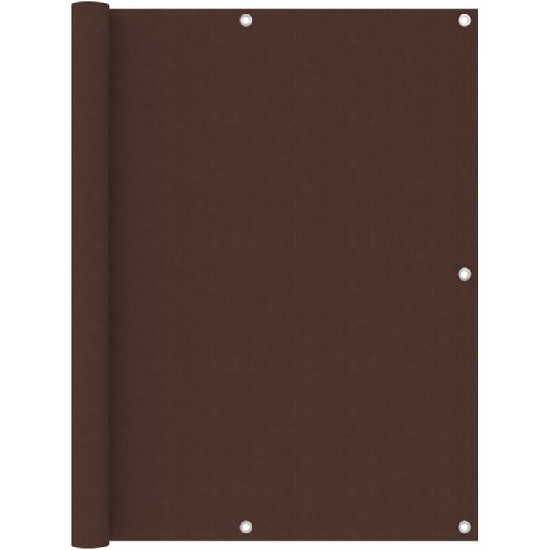 foto del prodotto paravento balcone marrone 120x500 cm in tessuto oxford vidaxl