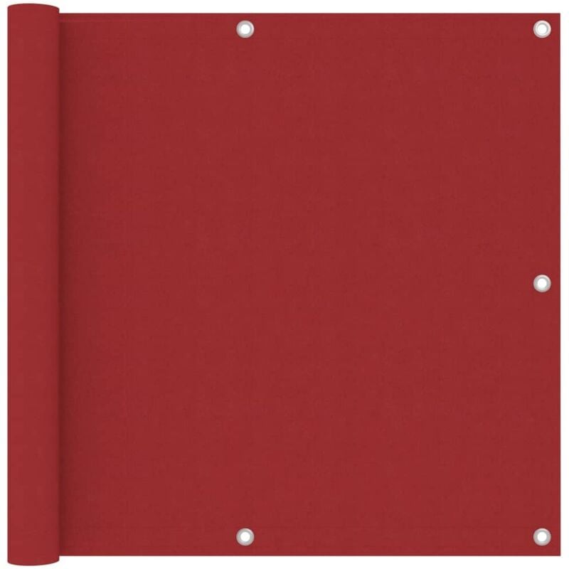 foto del prodotto paravento balcone rosso 90x400 cm in tessuto oxford - vidaxl