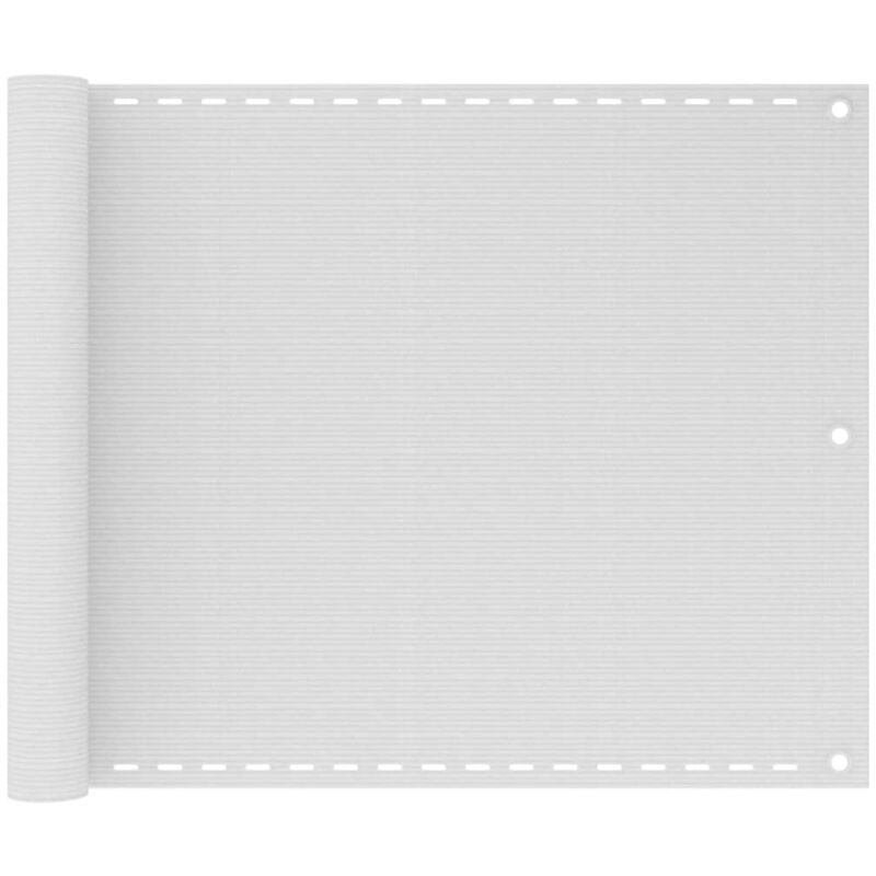 foto del prodotto paravento da balcone bianco 75x300 cm in hdpe