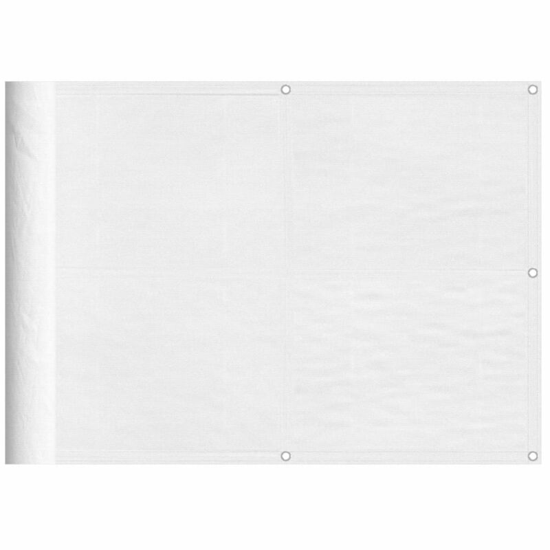 foto del prodotto paravento da balcone bianco 75x800 cm 100 poliestere oxford vidaxl