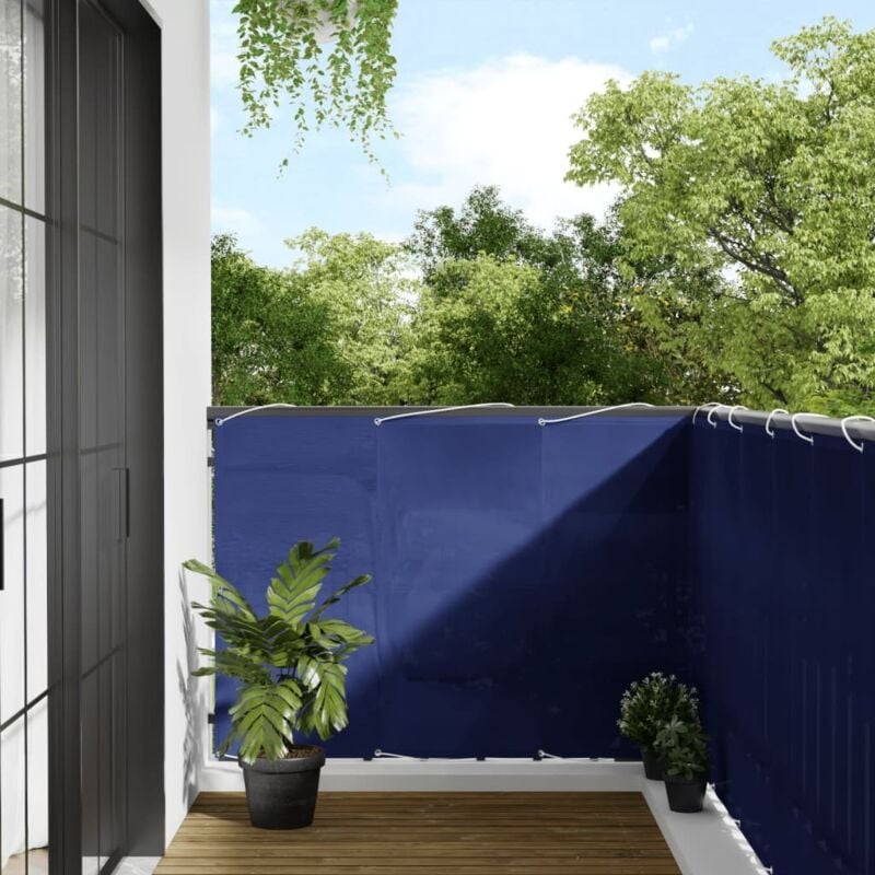 foto del prodotto paravento da balcone blu 120x1000 cm 100 poliestere oxford vidaxl