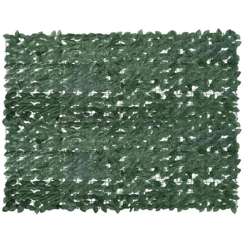 foto del prodotto paravento da balcone con foglie verde scuro 200x150 cm vidaxl
