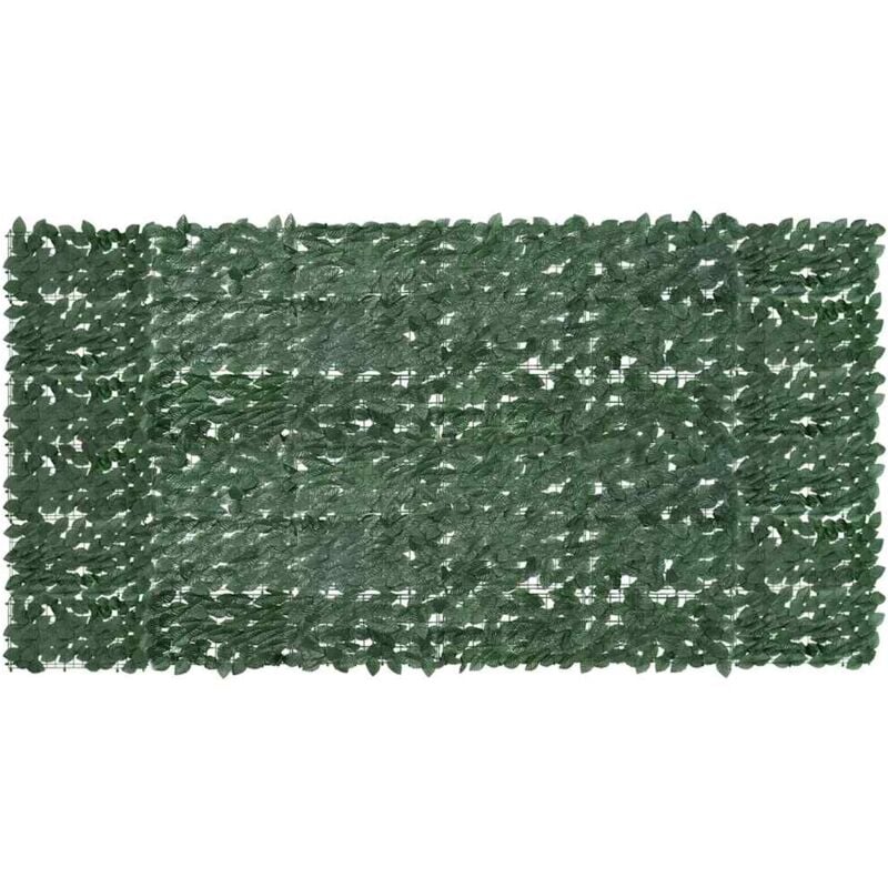foto del prodotto paravento da balcone con foglie verde scuro 300x150 cm vidaxl