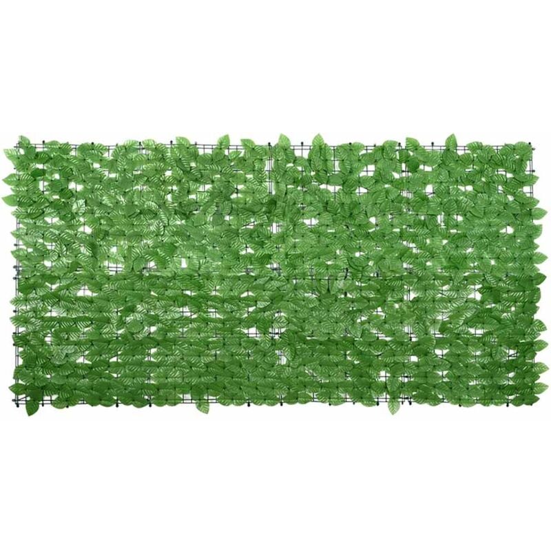 foto del prodotto paravento da balcone con foglie verdi 200x100 cm vidaxl